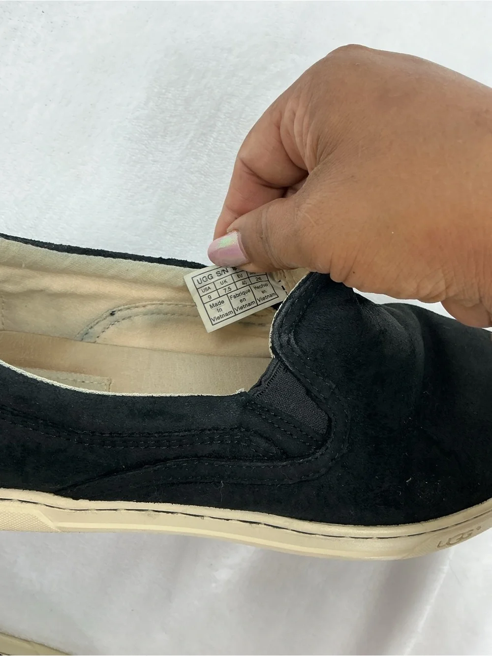 UGG black suede